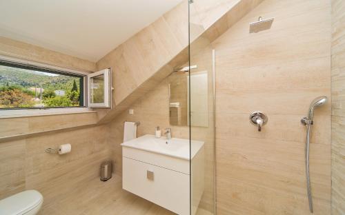 Koupelna v ubytování Villa Stella Adriatica