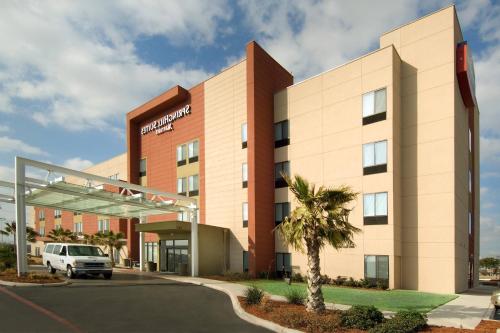 a rendering of the front of a hotel at SpringHill Suites by Marriott San Antonio Airport in San Antonio