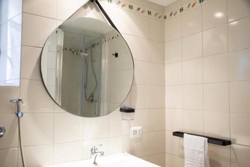 Koupelna v ubytování Piazza Testaccio Home appartamento E 1 accogliente con vista piazza Testaccio