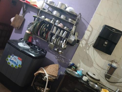 Η κουζίνα ή μικρή κουζίνα στο Aleya Home stay