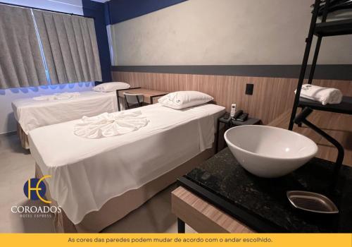 Koupelna v ubytování Hotel Coroados Foz Express