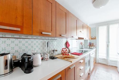Cucina o angolo cottura di Lo Chalet nel cuore di Courmayeur