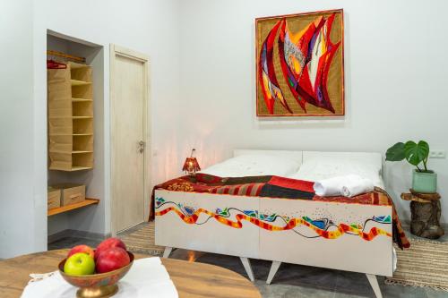Postel nebo postele na pokoji v ubytování Art Rooms Garni
