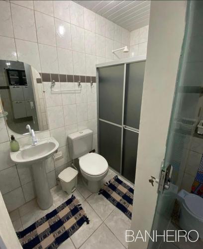 Kylpyhuone majoituspaikassa Aconchego de Maria
