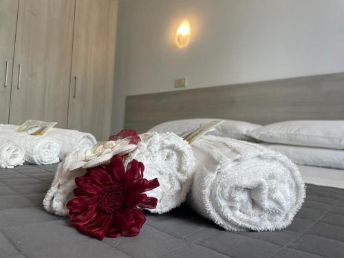 Ένα ή περισσότερα κρεβάτια σε δωμάτιο στο Residence Summer Dream