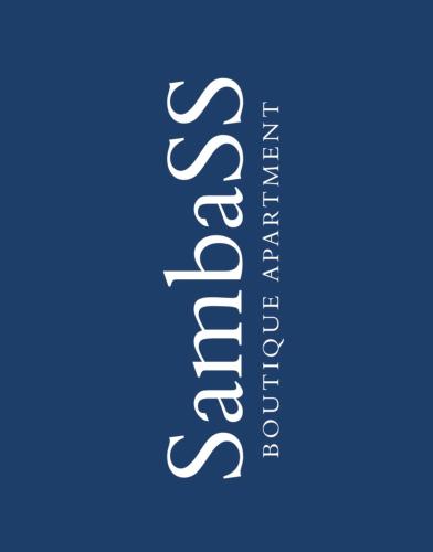 a logo for a company with a blue background at SambaSS Boutique Apartment in Capua