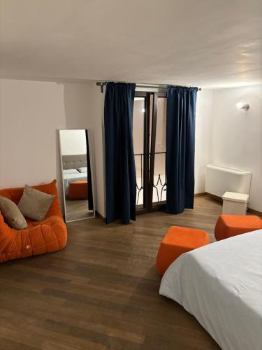 Кровать или кровати в номере Boutique rooms trastevere