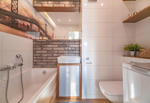 Koupelna v ubytování Bianco Apartament
