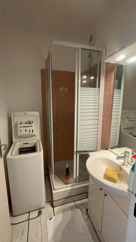 Bathroom sa Appartement à Cholet, à 25min du Puy du Fou