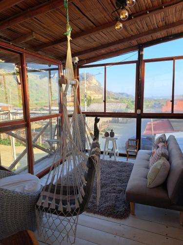 Posezení v ubytování Hotel Gabarra Lodge