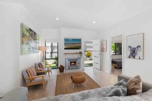 Posezení v ubytování Terrigal Beach House