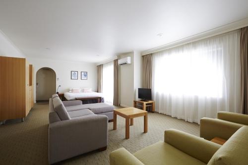 Posezení v ubytování Bay Beach Motel