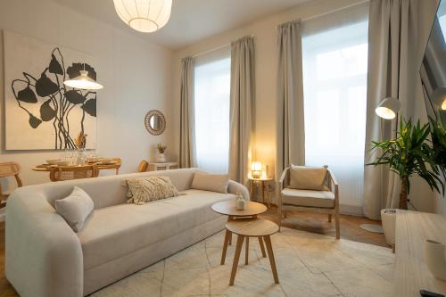 O zonă de relaxare la Brand-new 2-room apartment in a top location