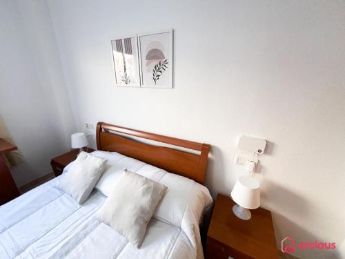 Postel nebo postele na pokoji v ubytování Ubicación ideal, relax y piscina