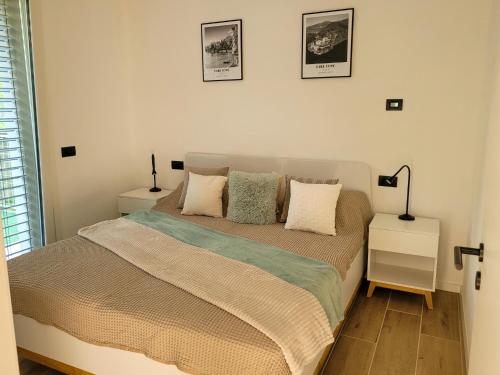 Un pat sau paturi într-o cameră la Vigna Panorama