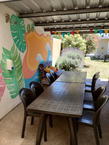 Χώρος καθιστικού στο Hostel Santa Maria de Oro