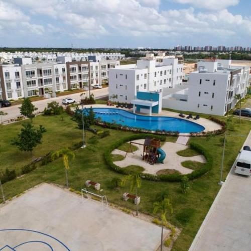 Bazén v ubytování Departamento acogedor 3 Recamaras en Cancún nebo v jeho okolí