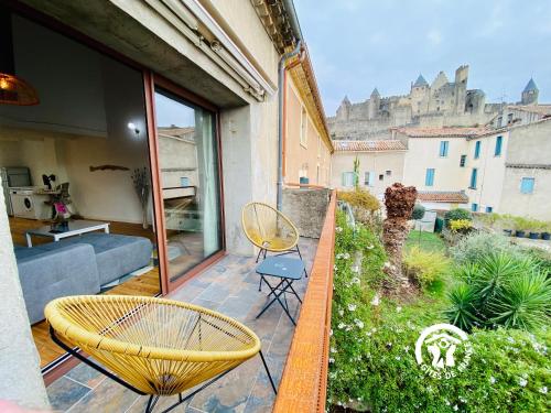 Loft cocon climatisé - Imprenable vue sur le château Comtal