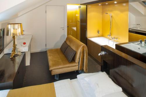 Koupelna v ubytování Alma Boutique-Hotel