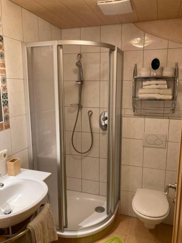 Koupelna v ubytování Ferienwohnung Susanne