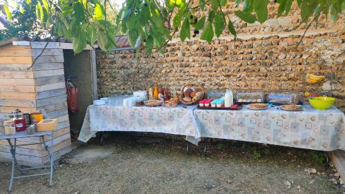 Jídlo v vily nebo okolí