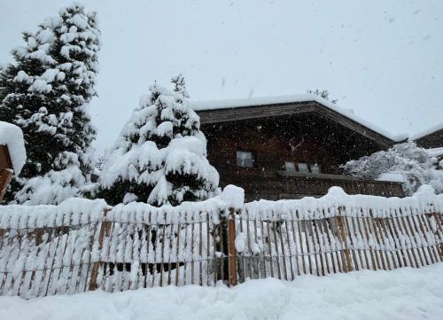 冬のNINA's Chalet - Cozy Alpine Chalet with Spa Access in Tyrol, presented by AlpenLuxusの様子