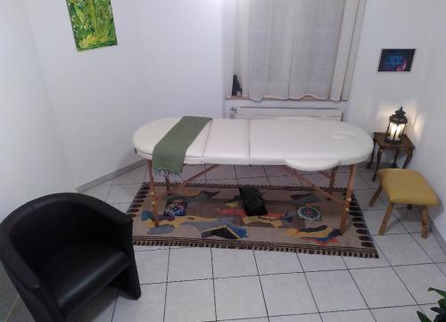 Postel nebo postele na pokoji v ubytování Au soin de la Vie