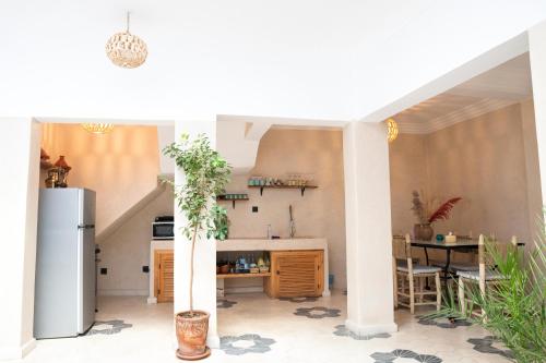 Kuchyň nebo kuchyňský kout v ubytování Riad21