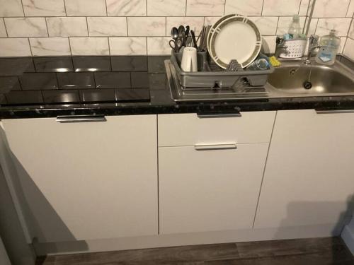 Η κουζίνα ή μικρή κουζίνα στο Coventry station Deluxe studio