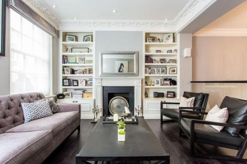 Et sittehjørne på Luxury Residence in Prime London