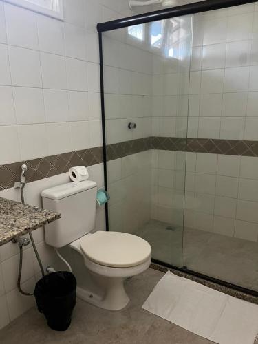 Bilik mandi di Apart Hotel Forte Blu