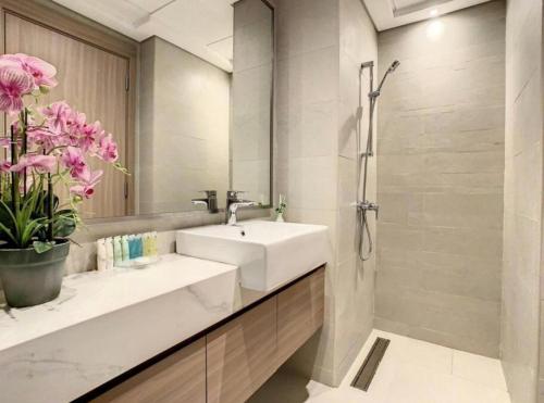 Koupelna v ubytování Azizi Riviera Studio Apartmant 2023