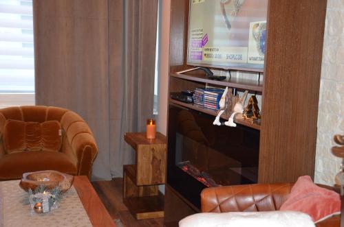 Gemütliche Apartment Lucky und Lucky de Luxeにあるシーティングエリア