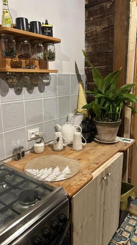 Virtuvė arba virtuvėlė apgyvendinimo įstaigoje Sprīdīši