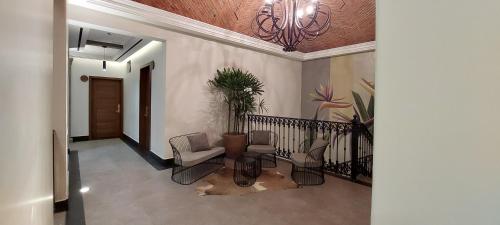 Posezení v ubytování Hotel La Cazona Boutique