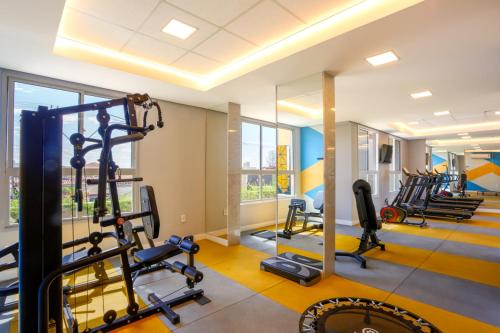 Centrul de fitness și/sau facilități de fitness de la Apartamento perfeito em bairro nobre por insta @thiagojacomo