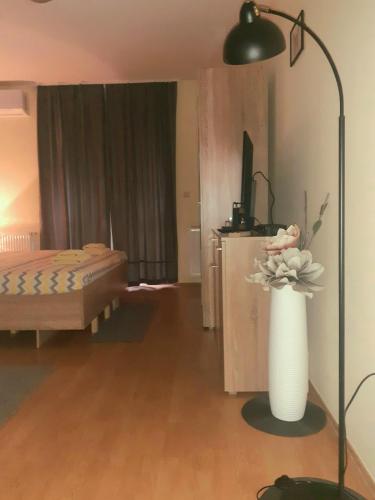 Una cama o camas en una habitación de BELLISSIMO