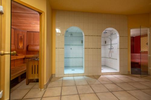 Koupelna v ubytování Hotel Landskron