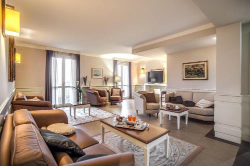 Χώρος καθιστικού στο Villa Giorgia Albergo in Collina