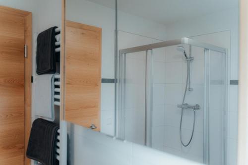 Bilik mandi di Bergblickapartments