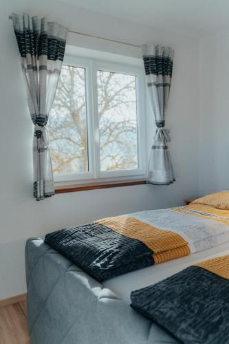 Katil atau katil-katil dalam bilik di Bergblickapartments