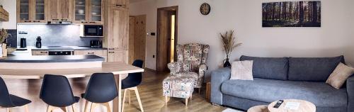 Kuchyň nebo kuchyňský kout v ubytování Resort Bobrovník