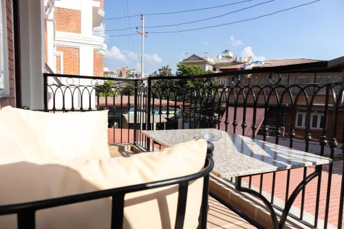 Balkón nebo terasa v ubytování Kibu Apartments