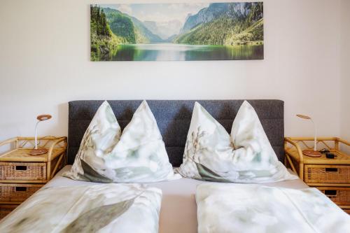 Postel nebo postele na pokoji v ubytování Haus Michaela