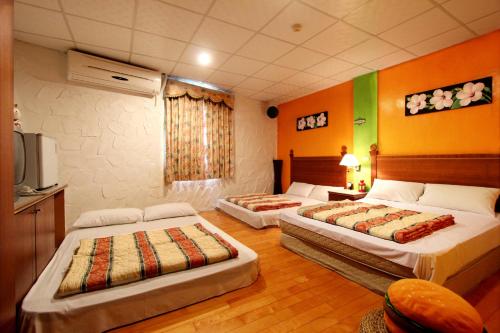 Cama o camas de una habitación en 海比尼斯