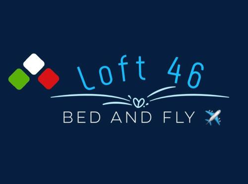 un cartello blu che dice "letto sinistro e vola" di Loft 46 a Brindisi