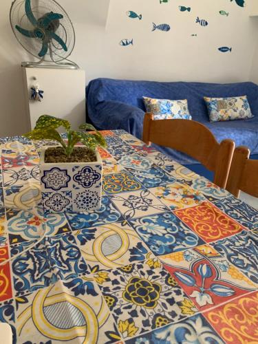 Ένα ή περισσότερα κρεβάτια σε δωμάτιο στο La casa a mare