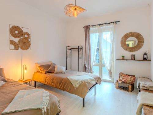 Katil atau katil-katil dalam bilik di Apartment Mara by Interhome