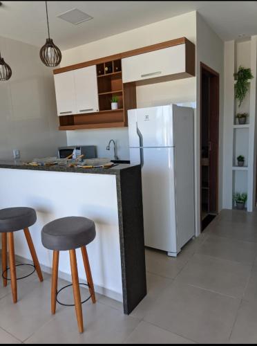 Η κουζίνα ή μικρή κουζίνα στο Casa beach Japaratinga
