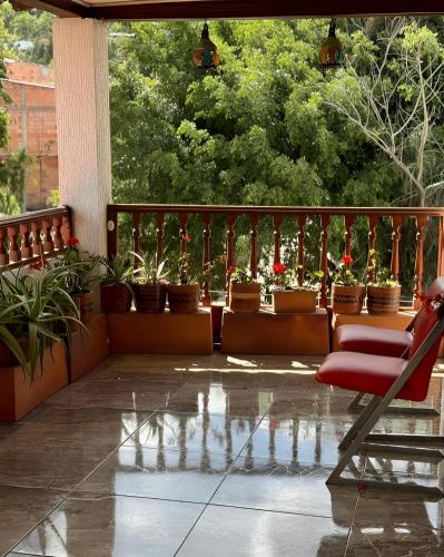 Balkoni atau teres di Hotel La Candelaria